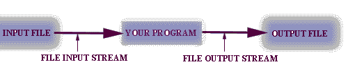 INPUT FILE ---> YOUR PROG ---->OUTPUTFILE