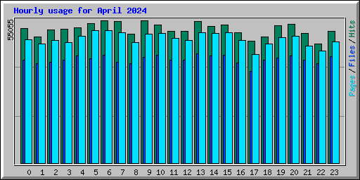 Hourly usage for April 2024