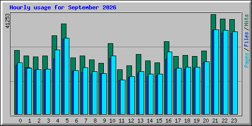 Hourly usage for September 2026